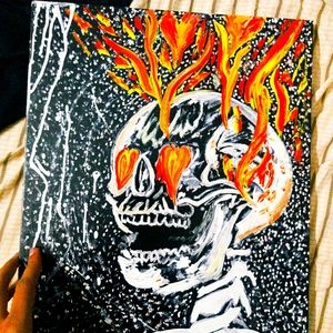 Skull painting